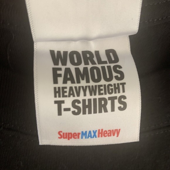 Skate Warehouse Traditional T-Shirt Black Super Max Heavy Front Back Logo Size L - Picture 4 of 9